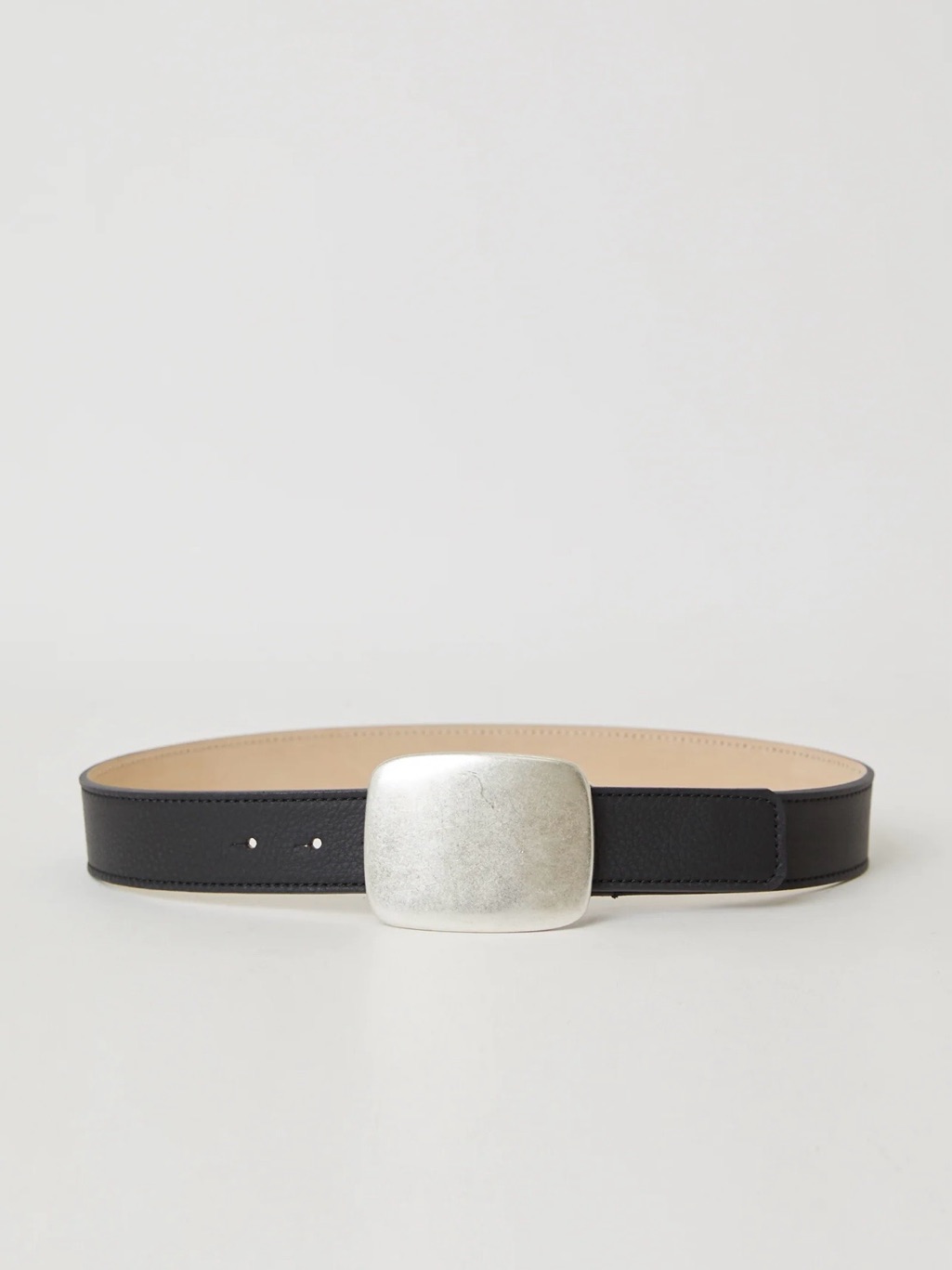B-Low The Belt Leighton Leather Belt Black And Silver Xs